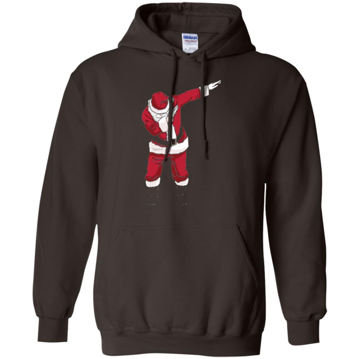 Christmas T-shirt Dabbing Santa Dark Chocolate