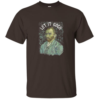 Artist T-shirt Vincent Van Let It Gogh Dark Chocolate
