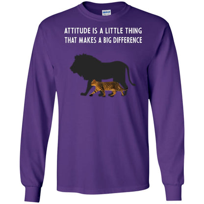 Attitude Is Little Thing That Make A Big Difference Best Quote Shirt Purple