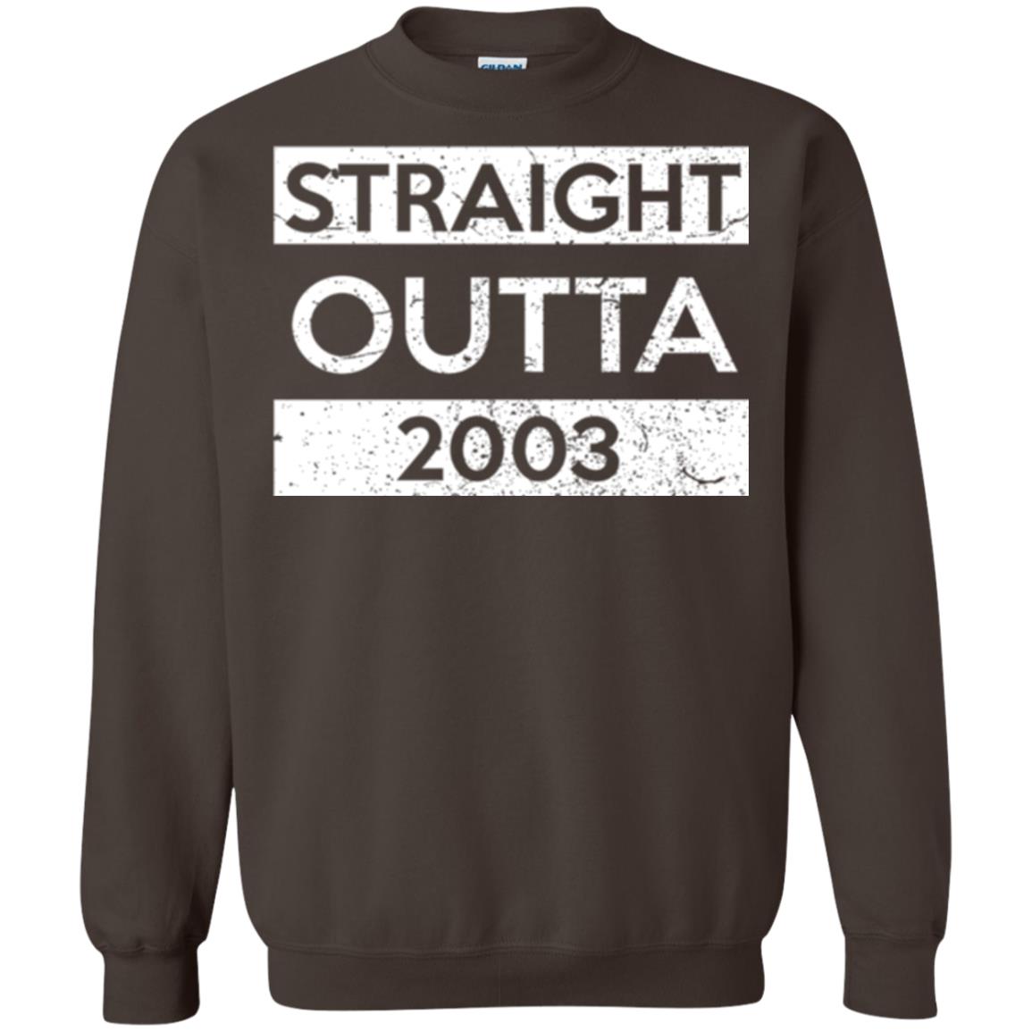Brithday T-shirt Straight Outta 2003 Dark Chocolate
