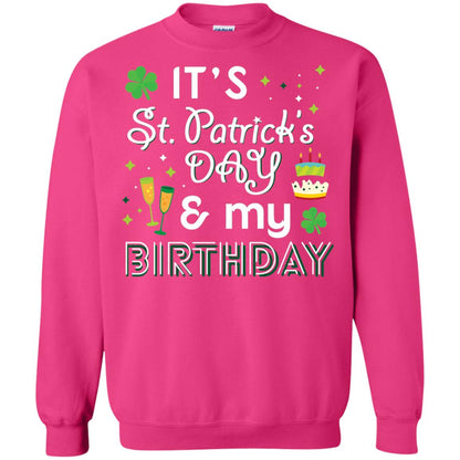 Funny My Birthday St Patricks Day Drinking T-shirt Heliconia