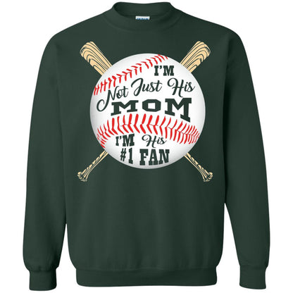 Baseball Mom Shirt Im Not Just His Mom Fan Forest Green