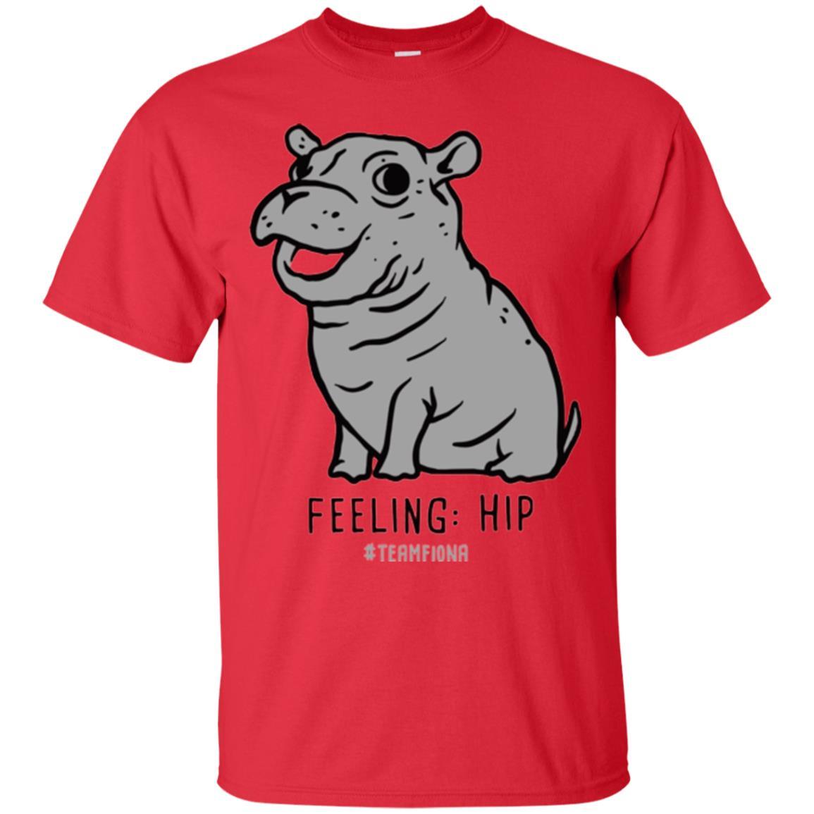 Fiona Hippo Lover T-shirt The Hippo Feeling Hip #teamfiona Red