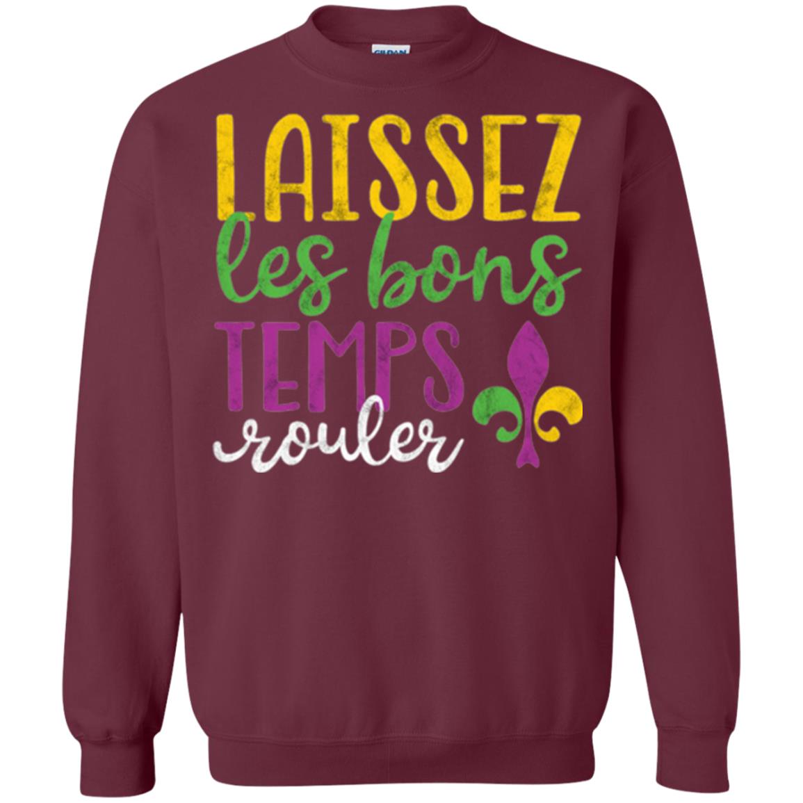 Mardi Gras T-shirt Laissez Les Bons Temps Rouler Maroon