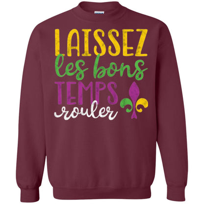 Mardi Gras T-shirt Laissez Les Bons Temps Rouler Maroon