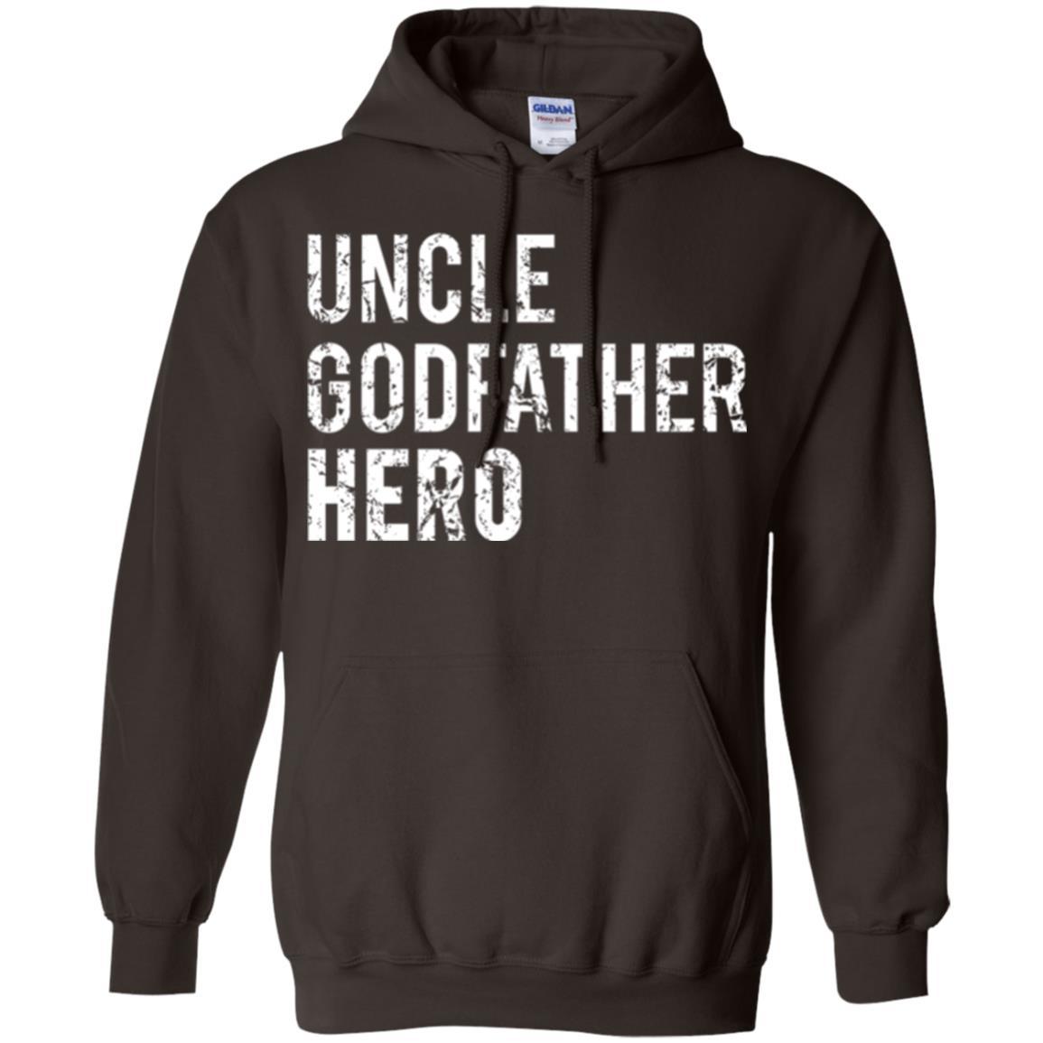 Family T-shirt Uncle Godfather Hero Dark Chocolate
