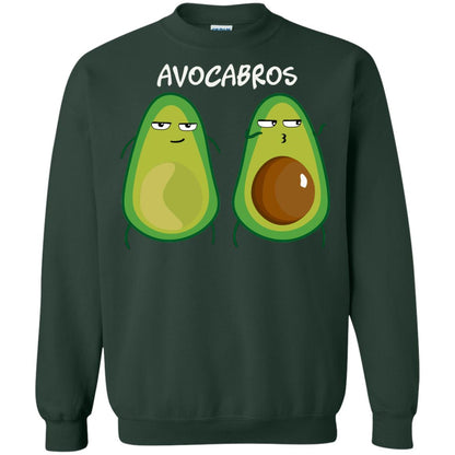 Funny Avocado T-shirt For Bros And Vegans Forest Green