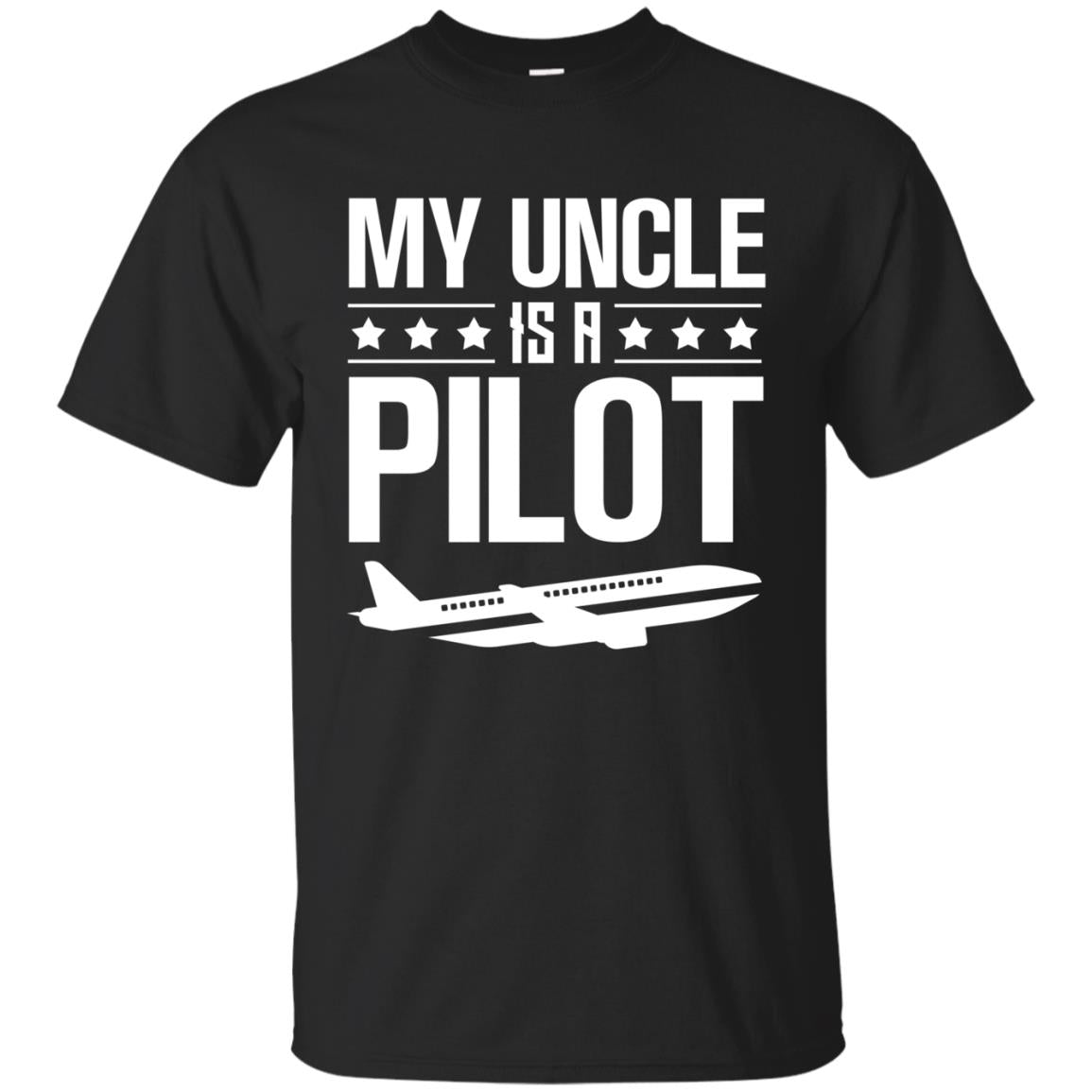 My Uncle Is A Pilot Shirt Black