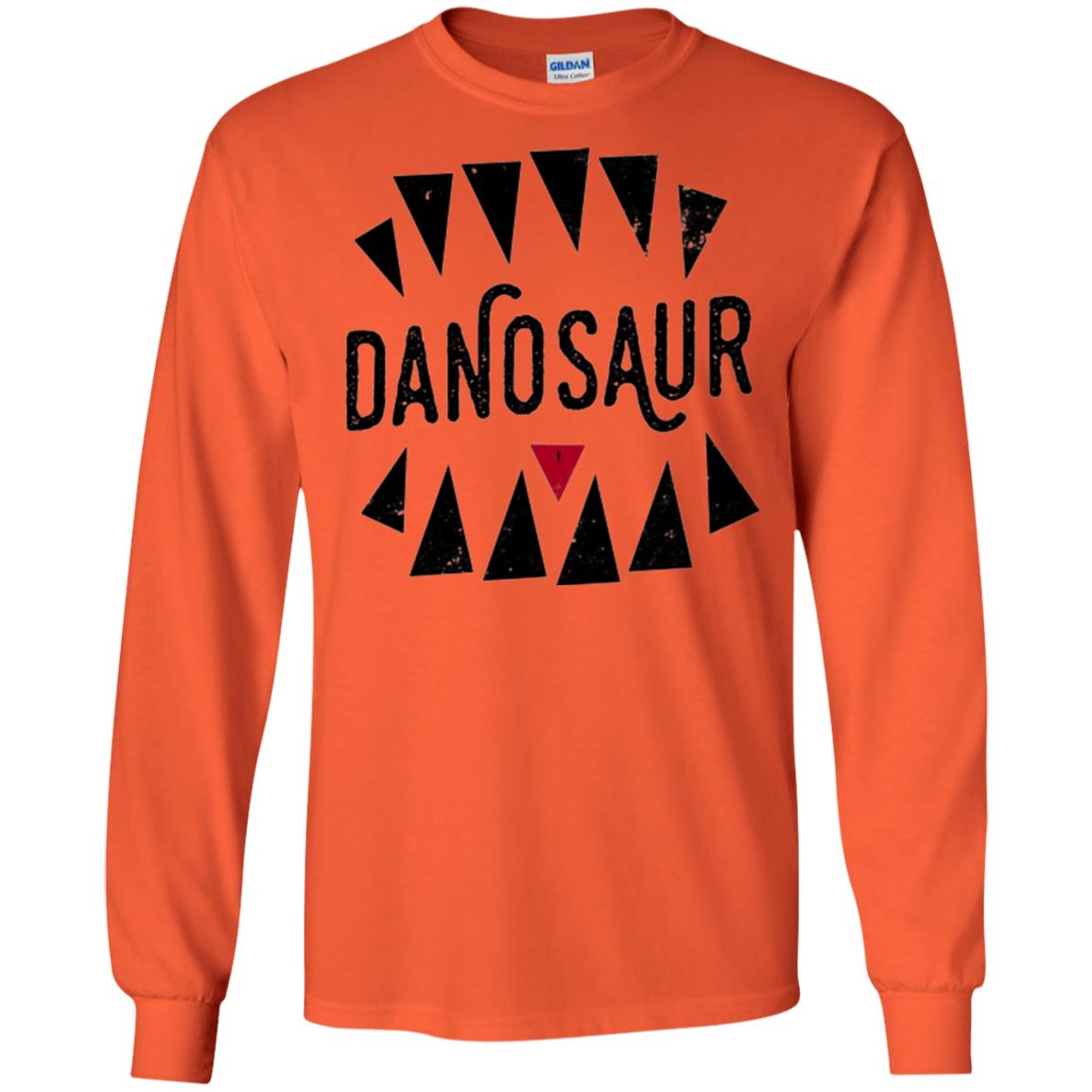 Dinosaus Lovers T-shirt Overly Excited Tourist Orange