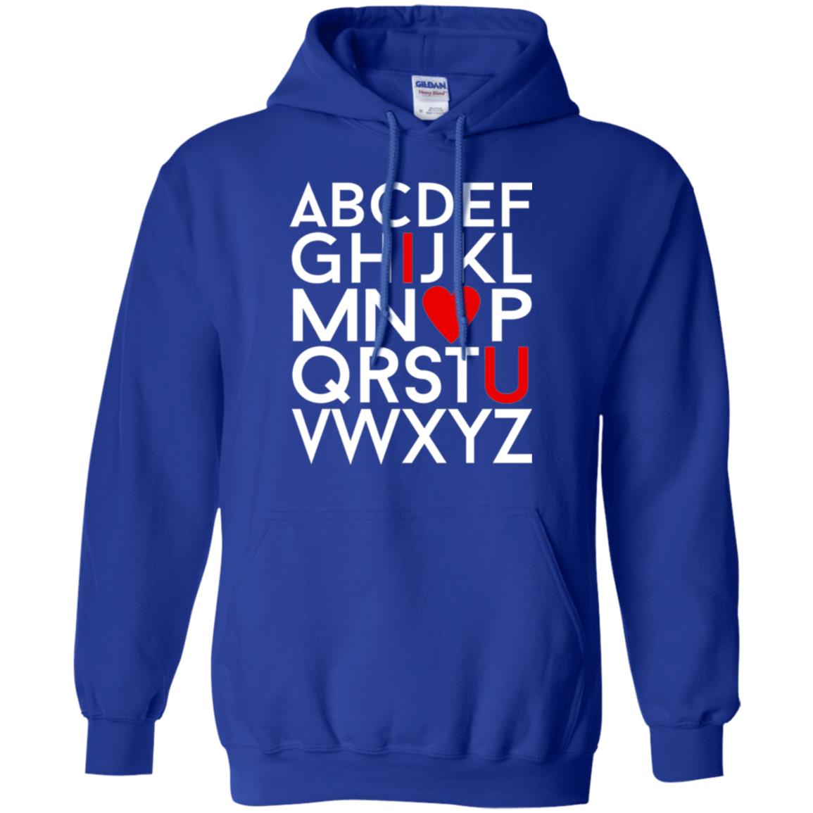 Happy Valentine_s Day Shirt, Alphabel I Love You Royal