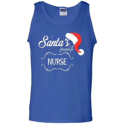 Santa's Favorite Nurse Nursing X-mas Gift Shirt For Nurse Royal