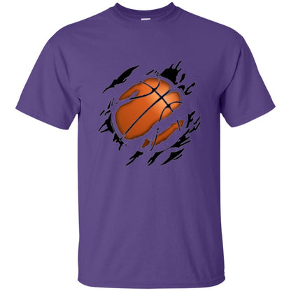 Basketball Lover T-shirt Basketball In Me Purple