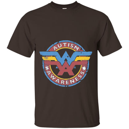 Autism Awareness T-shirt Dark Chocolate