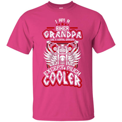 I Am A Biker Grandpa Like A Normal Grandpa Bike T-shirt For Papa Heliconia