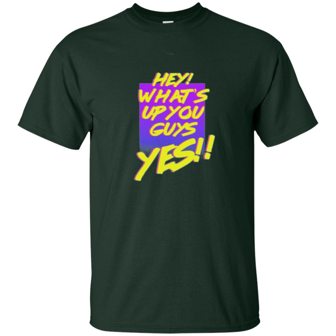 Shane Dawson T-shirt Hey What_s Up You Guys Yes Forest Green