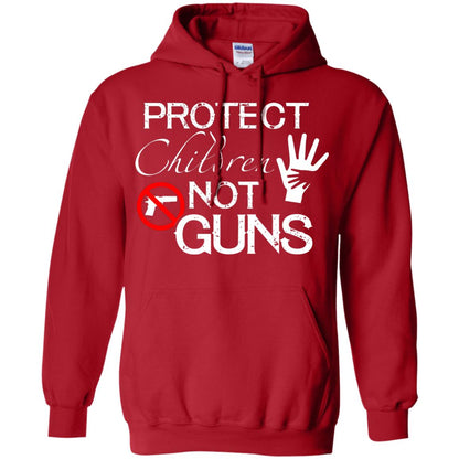Anti Gun T-shirt Protect Children Not Gun Red