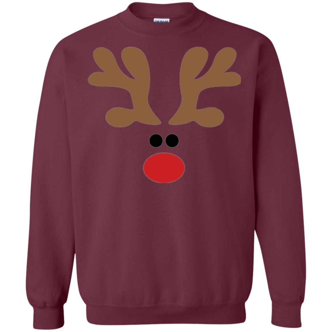 Christmas T-shirt Reindeer Maroon