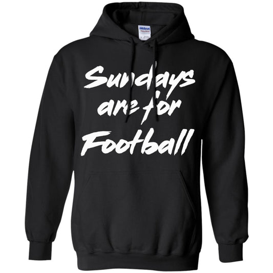Football Lover T-shirt Sundays Are For Football Black