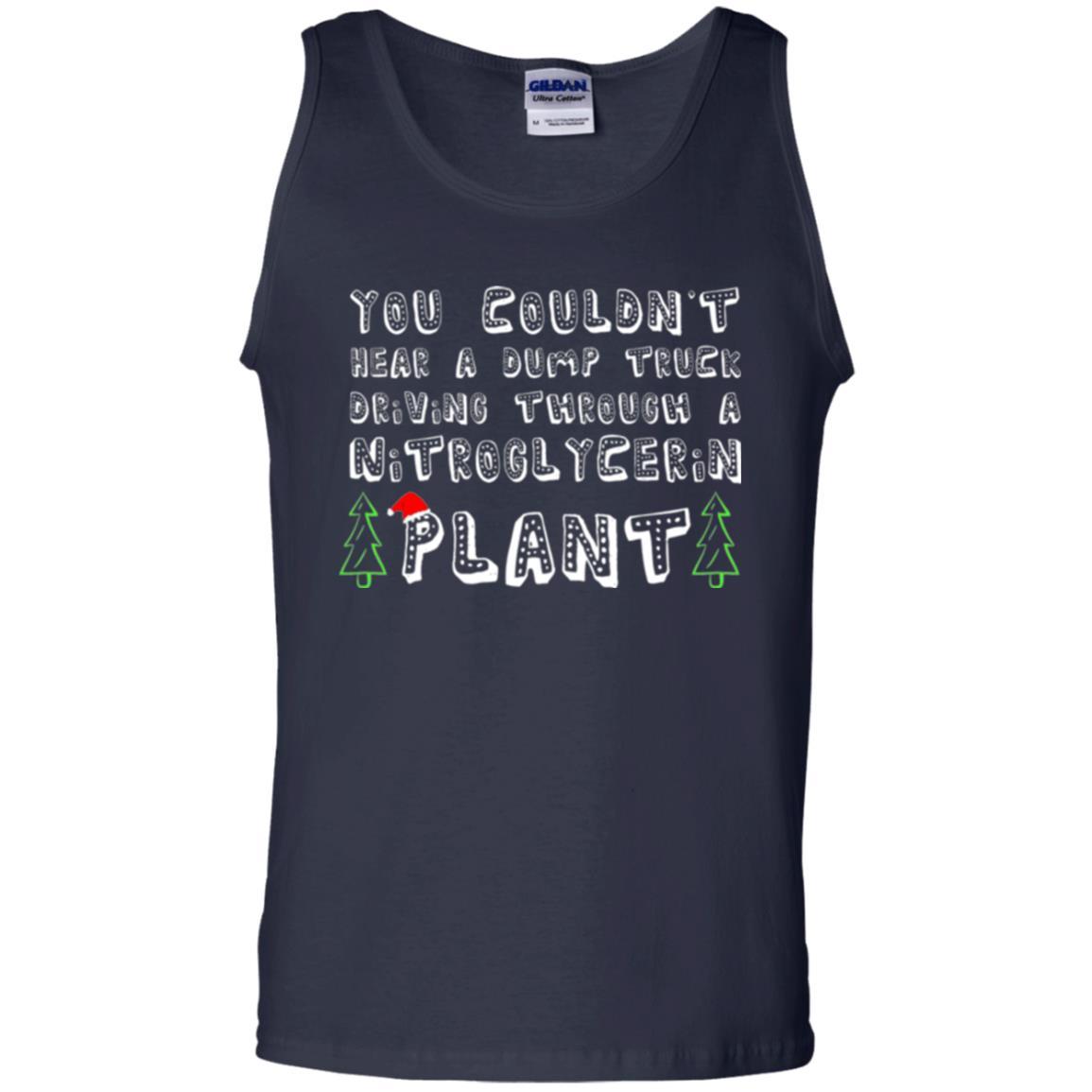 Christmas T-shirt You Couldn't Hear A Dump Truck Driving Navy