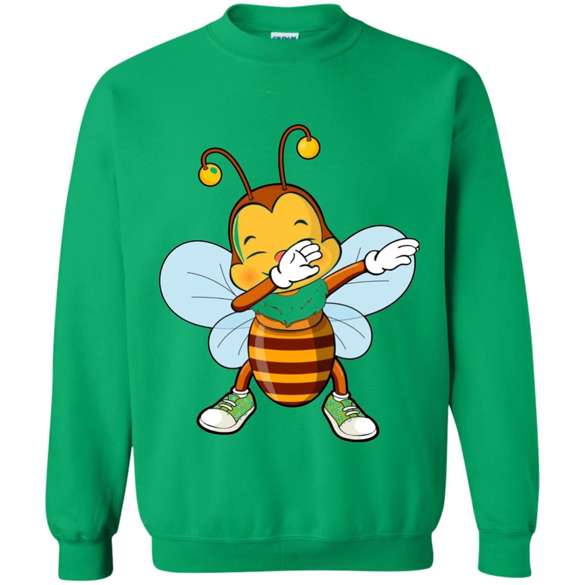 Dabbing Bee Dab Dancing Beekeeping Bee Lover T-shirt Irish Green