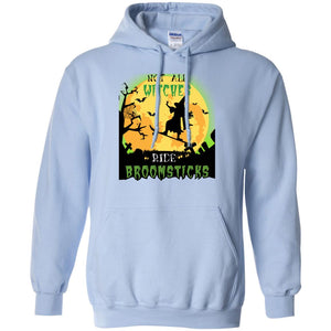 Not All Witches Ride Broomsticks Witches Ride Skateboard Funny Halloween ShirtG185 Gildan Pullover Hoodie 8 oz.