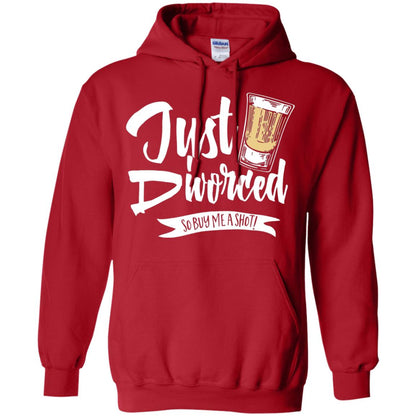 Party Break-up Single T-shirt Just Divorced Buy Me A Shot Red