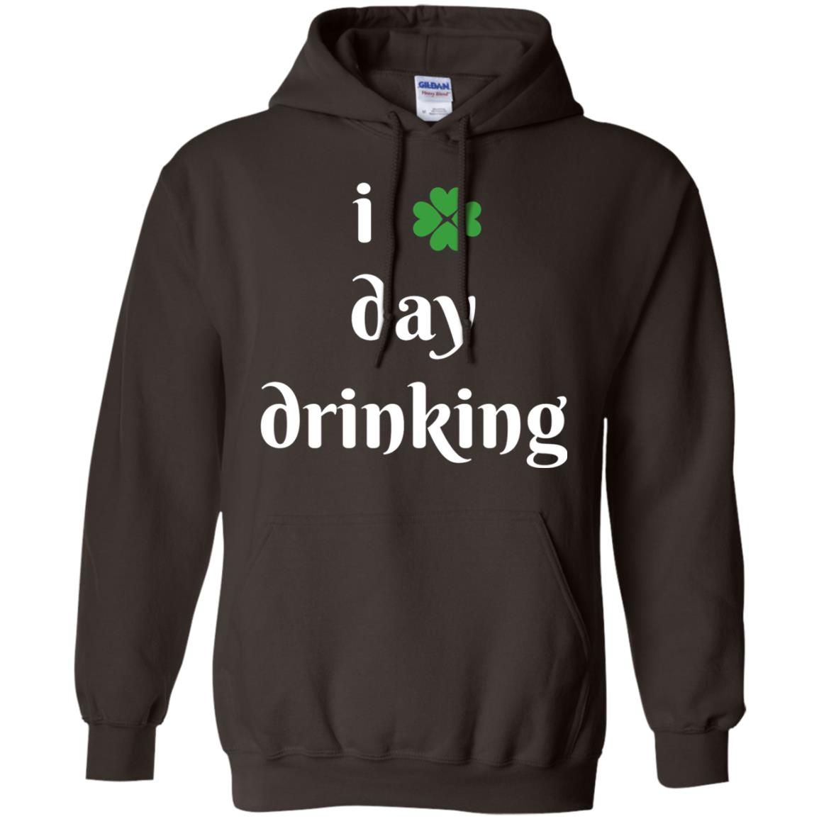 I Day Drinking Funny St Patricks Day T-shirt Dark Chocolate