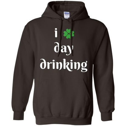 I Day Drinking Funny St Patricks Day T-shirt Dark Chocolate