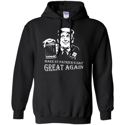 Anti Trump T-shirt Make St.patrick's Day Great Again With American President Black