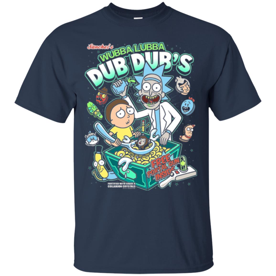 Movie T-shirt Wubba Luba Dub Dub_s Cereal Navy