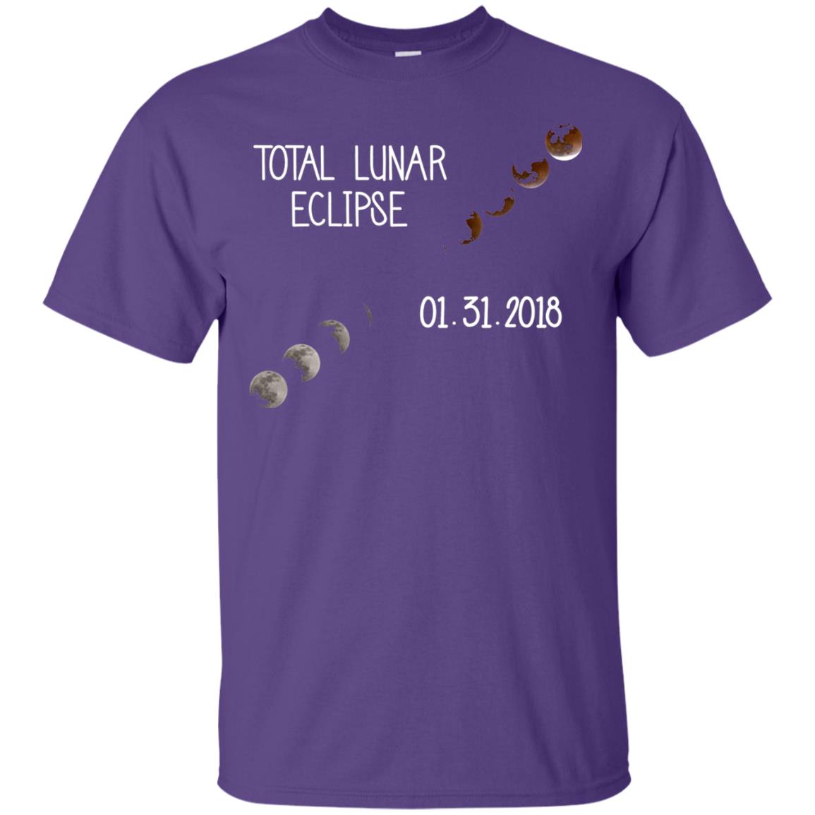 Total Lunar Eclipse 01-31-2018 Celebration Shirt Purple