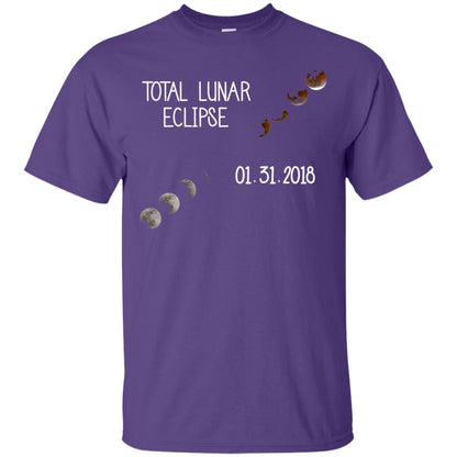Total Lunar Eclipse 01-31-2018 Celebration Shirt Purple