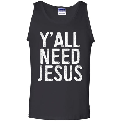 Christian T-shirt Y_all Need Jesus Black