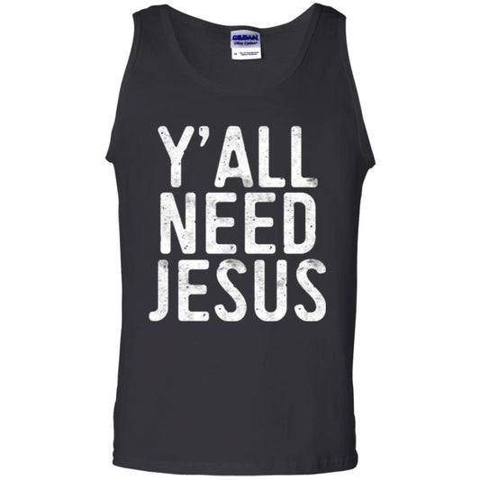 Christian T-shirt Y_all Need Jesus Black