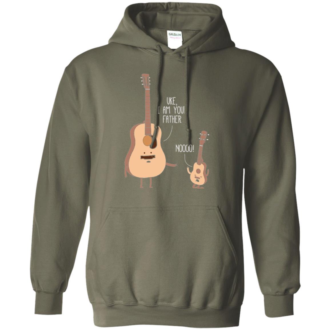 Musician T-shirt Uke I Am Your Father Military Green