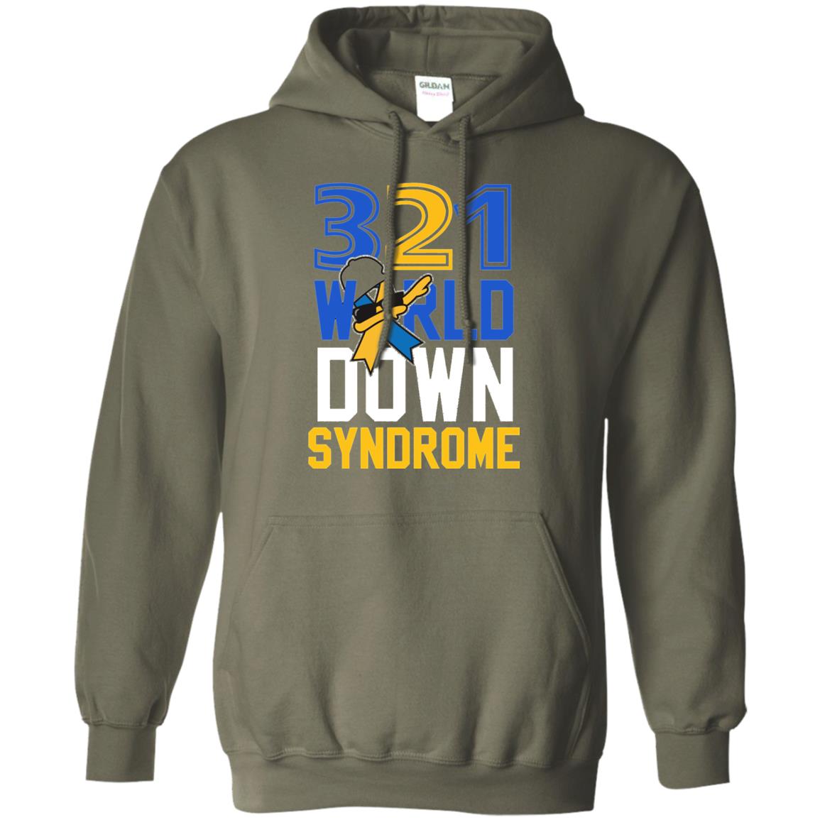 Awareness March 21 World Down Syndrome Day Shirt Military Green