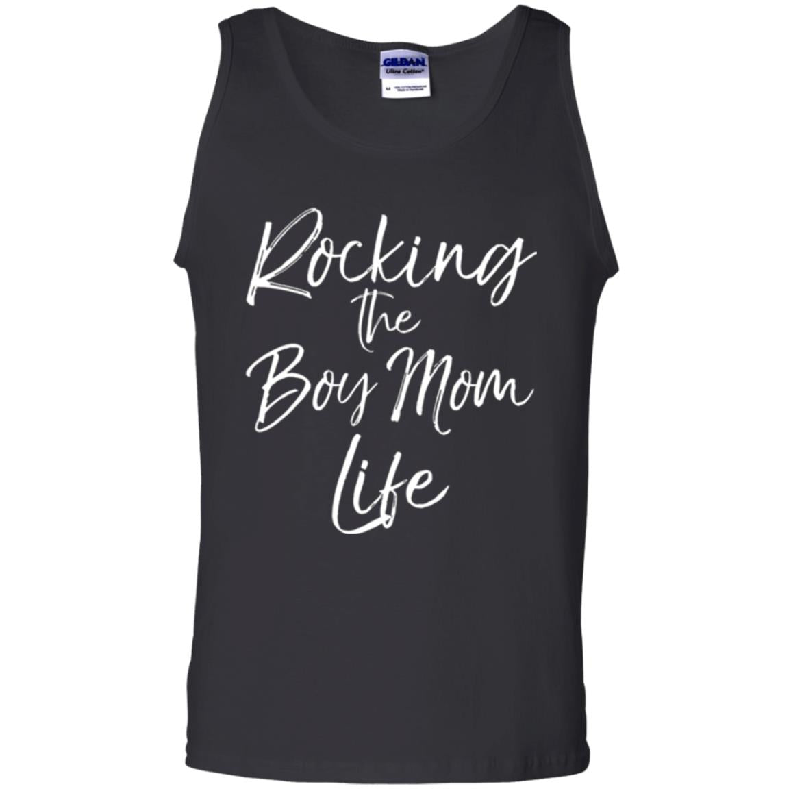 Mom T-shirt Rocking The Boy Mom Life Black