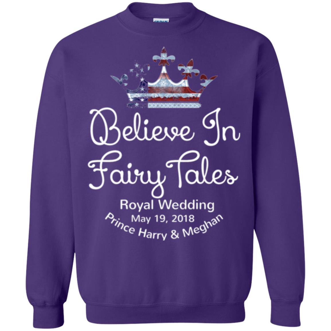 Royal Wedding Viewing Tshirt Believe In Fairy Tales 2018 Purple