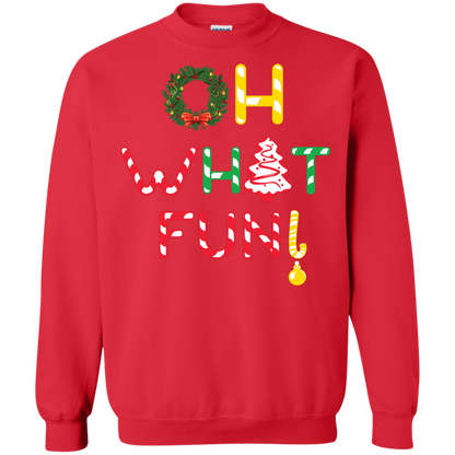 Christmas T-shirt Oh What Fun Red