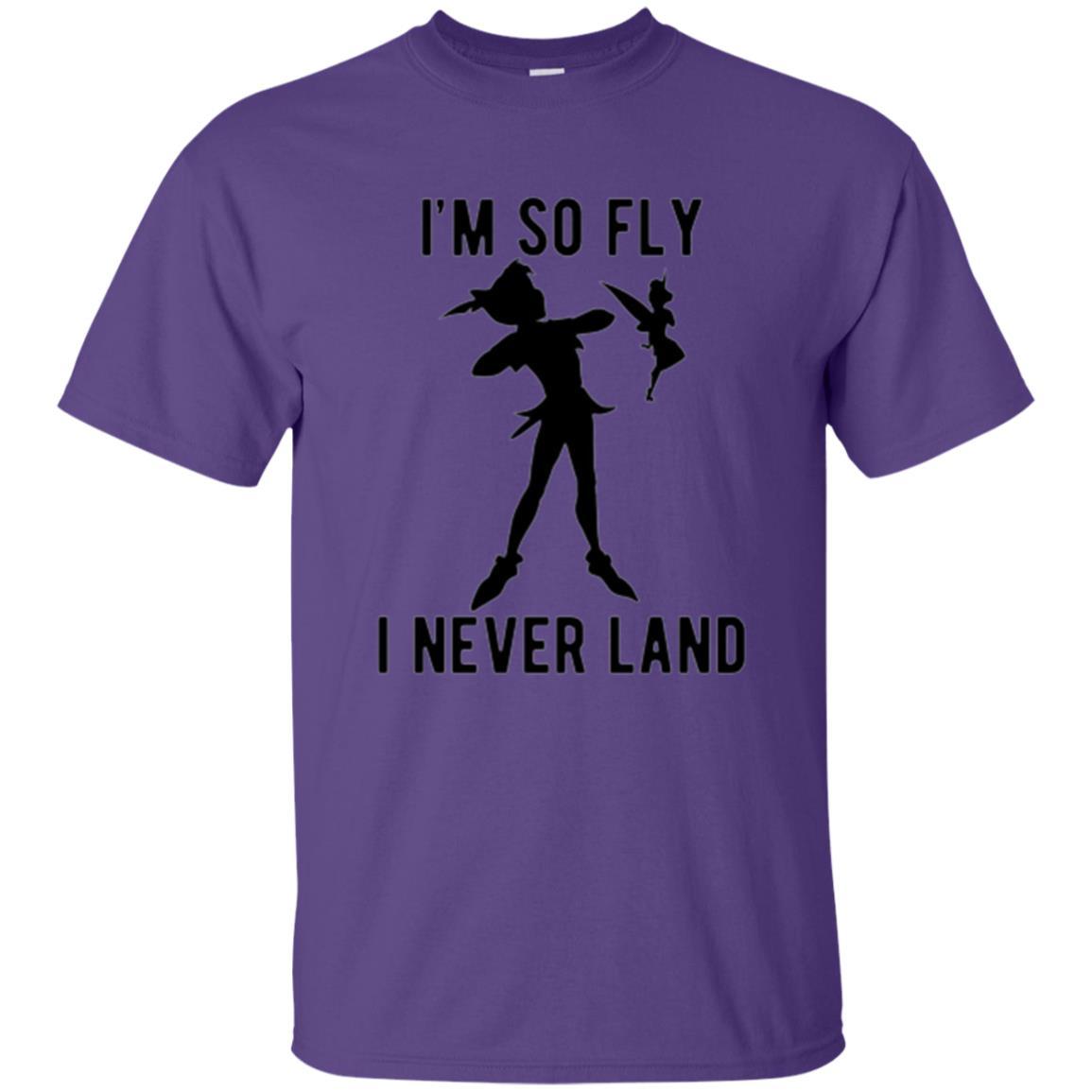 Film T-shirt Tinker Bell I'm So Fly I Never Land Purple