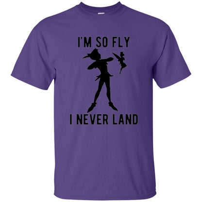 Film T-shirt Tinker Bell I'm So Fly I Never Land Purple