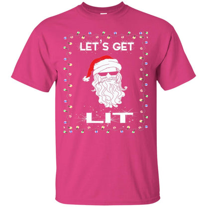 Christmas T-shirt Let_s Get Lit Heliconia