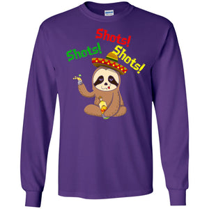 Shots Sloth Cinco De Mayo Tequila T-shirt