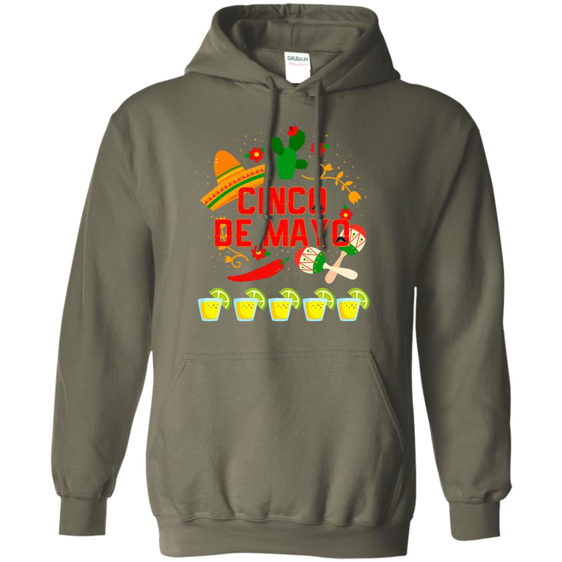 Fiesta Cinco De Mayo T-shirt Military Green