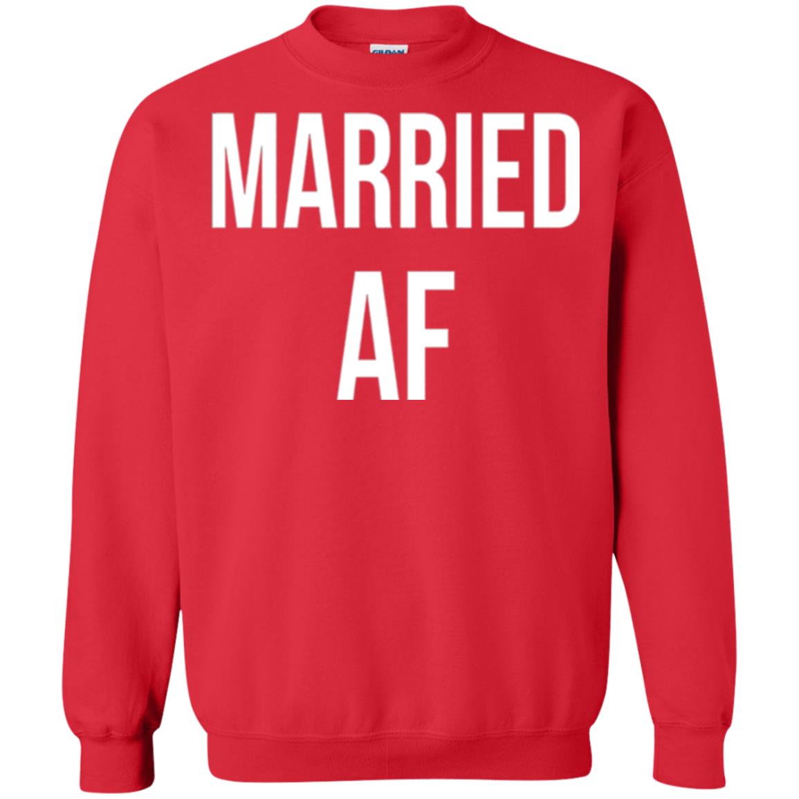 Married Af Funny T-shirt Red