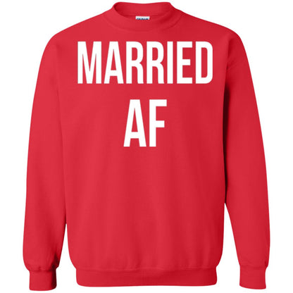 Married Af Funny T-shirt Red