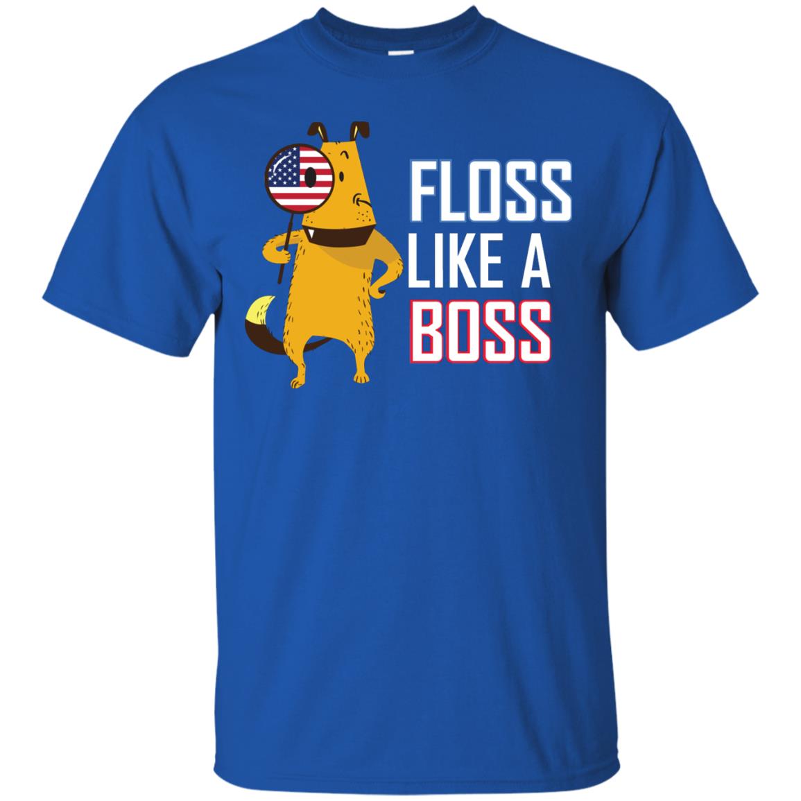 Floss Like A Boss Dog Shirt Royal