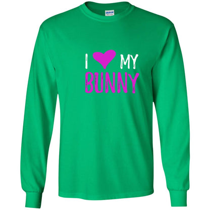 Bunny Rabbit Mom Shirt I Love My Bunny Irish Green