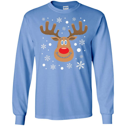 Christmas T-shirt Reindeer Merry Christmas Carolina Blue