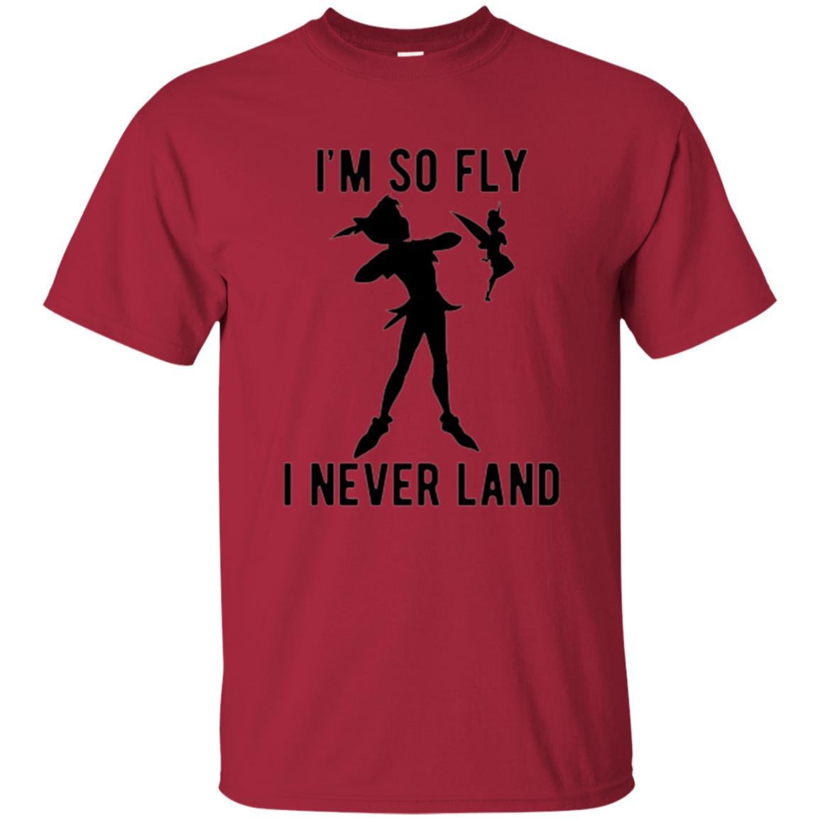 Film T-shirt Tinker Bell I'm So Fly I Never Land Cardinal